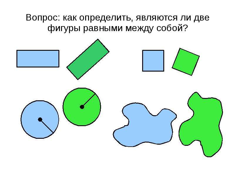 Любая фигура равна самой себе рисунок