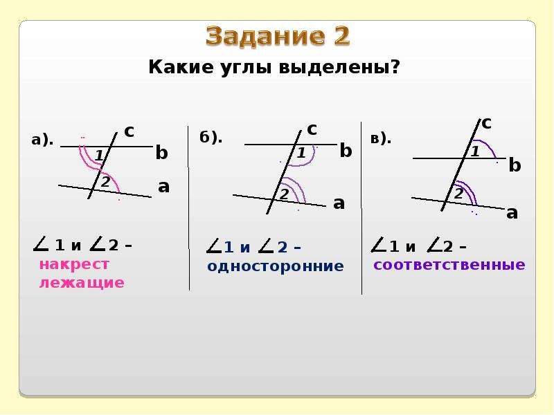 Презентация на тему признаки параллельности прямых 7 класс атанасян