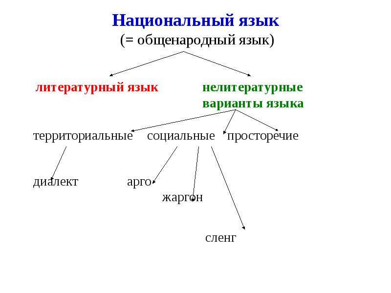 Литературный язык презентация