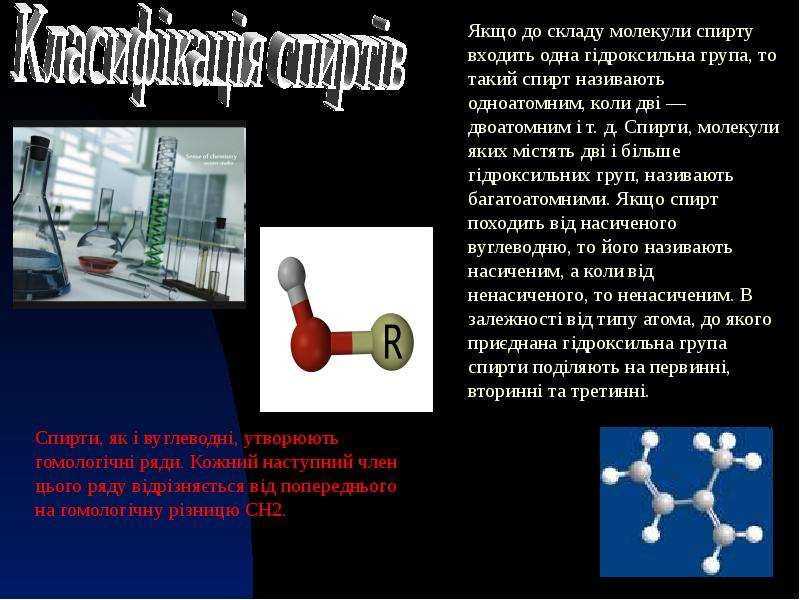 Презентация по спирты по химии