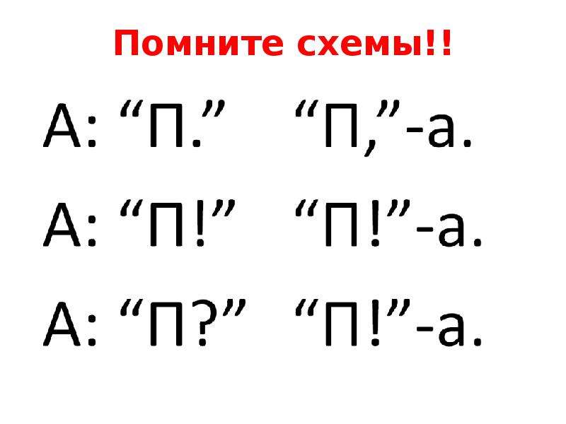 Сделать схему предложения с прямой речью