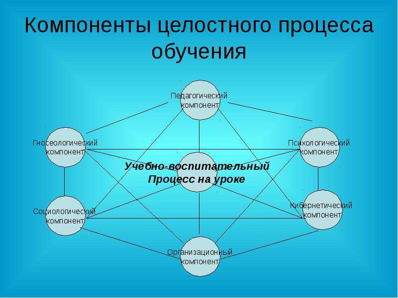 Целостная структура. Компоненты педагогического процесса схема. Компоненты целостного образовательного процесса. Элементы процесса обучения. Компонента процесса обучения.