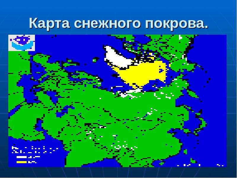 Карта снежного покрова в мире