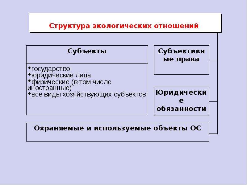 Структура отношений. Структура экологических отношений. Субъекты экологических отношений. Субъекты и объекты экологических отношений. Субъекты экологического права.