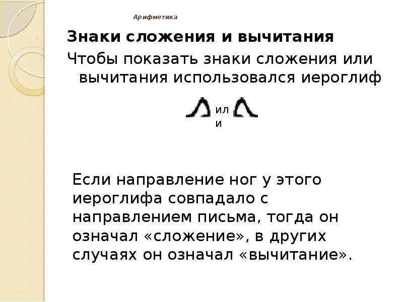 Знаки сложения и вычитания. Знаки сложения и вычитания в древнем Египте. Знаки древних египтян сложения и вычитания. Знак сложения в древнем Египте. Сложение и вычитание в древнем Египте.