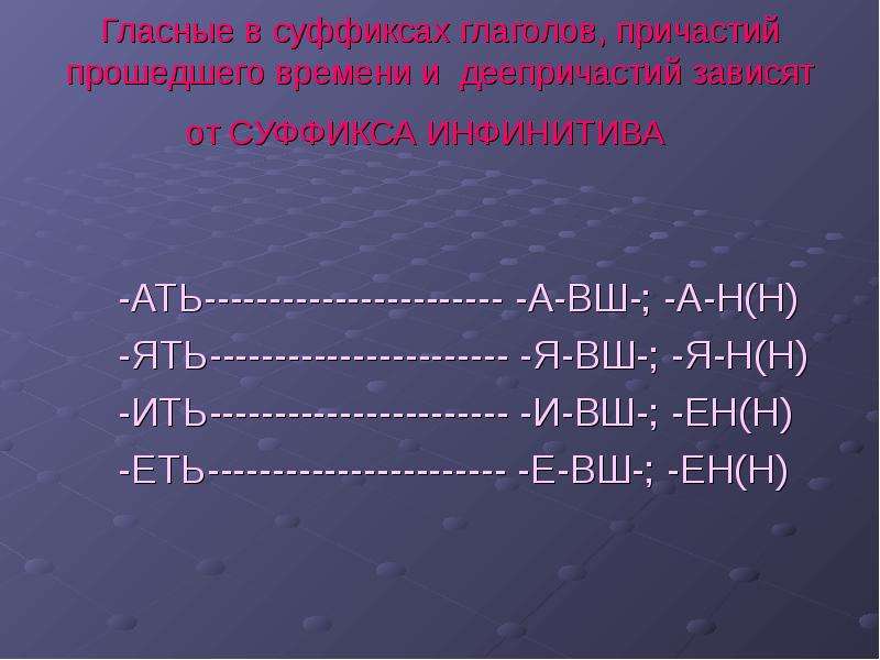 Глаголы окончание ать ять