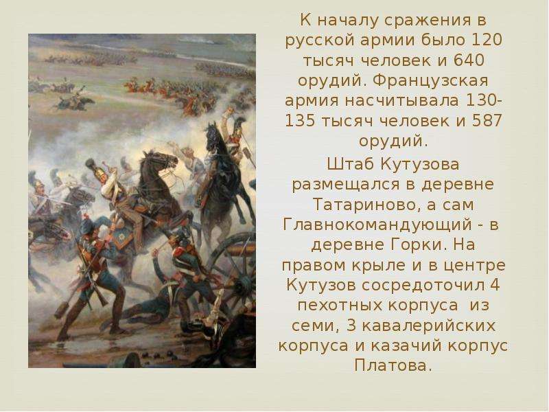 Презентация бородинская битва 1812 года 4 класс