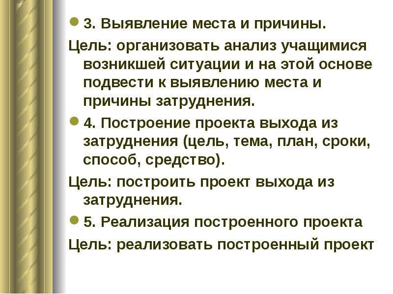 Причина цель. Выявление места и причины затруднения на уроке. Требования к уроку по математике. Место цель причины. Какие трудности вызывает математика.