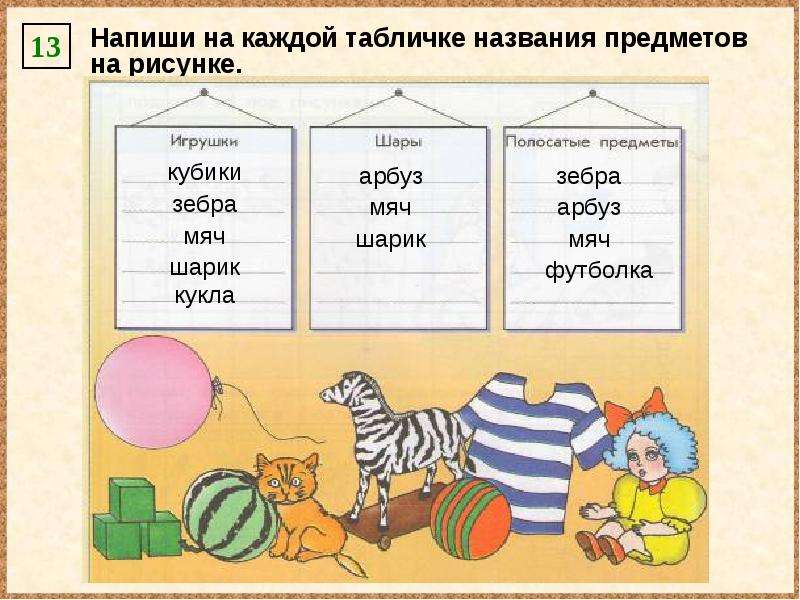 Название каждой. Напиши на каждой табличке названия предметов на рисунке. Название предметов написать. Запишите названия предметов.. Впиши названия предметов в каждую.