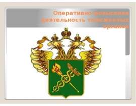 Оперативно-розыскная деятельность таможенных органов