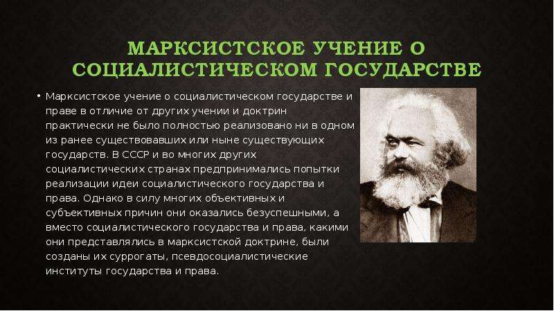 Марксизм суть учения. Марксистское учение. Марксистское учение о государстве. Социалистические учения марксизма. Государство в марксизме.