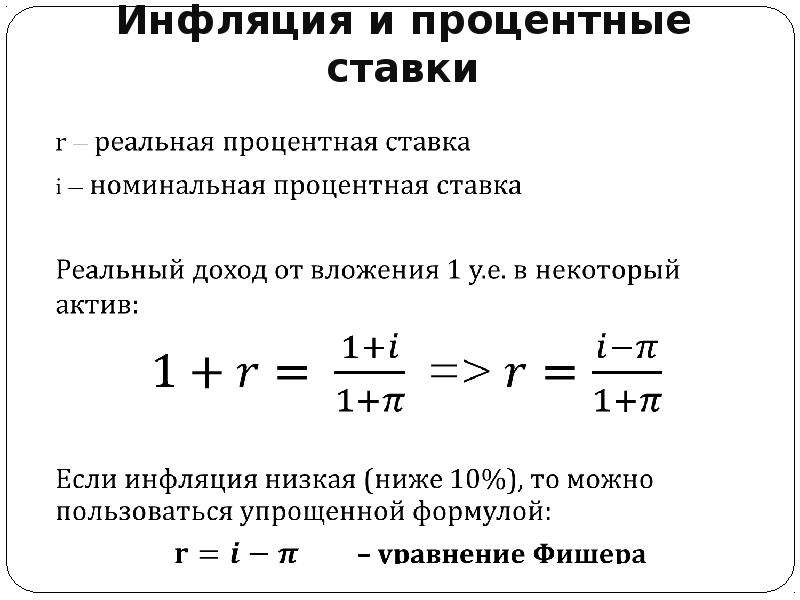 Реальная инфляция. Номинальная процентная ставка и инфляция формула. Инфляция и процентная ставка. Инфляция и процентные ставки. Инфляция и ставка процента.