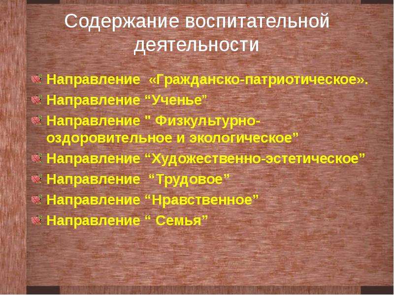 Направление учения. Художественно нравственное направление темы. Содержание воспитательной работы. Направления содержания воспитания. Учение направления.