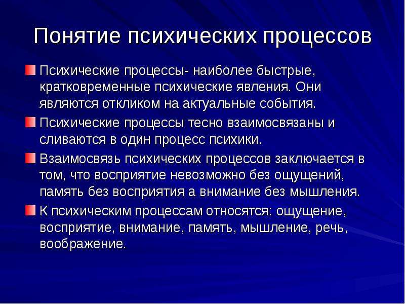 Психические процессы картинки