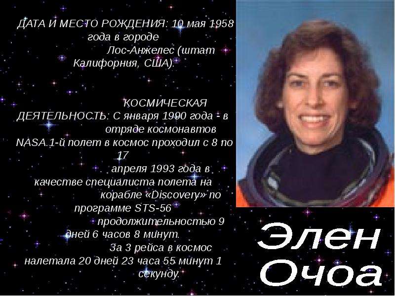 Женщины- космонавты мира - презентация по Астрономии _, слайд №21
