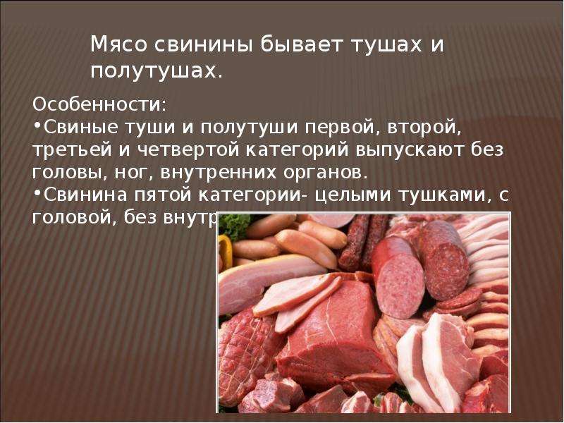 Мясо и мясные продукты 7 класс технология презентация