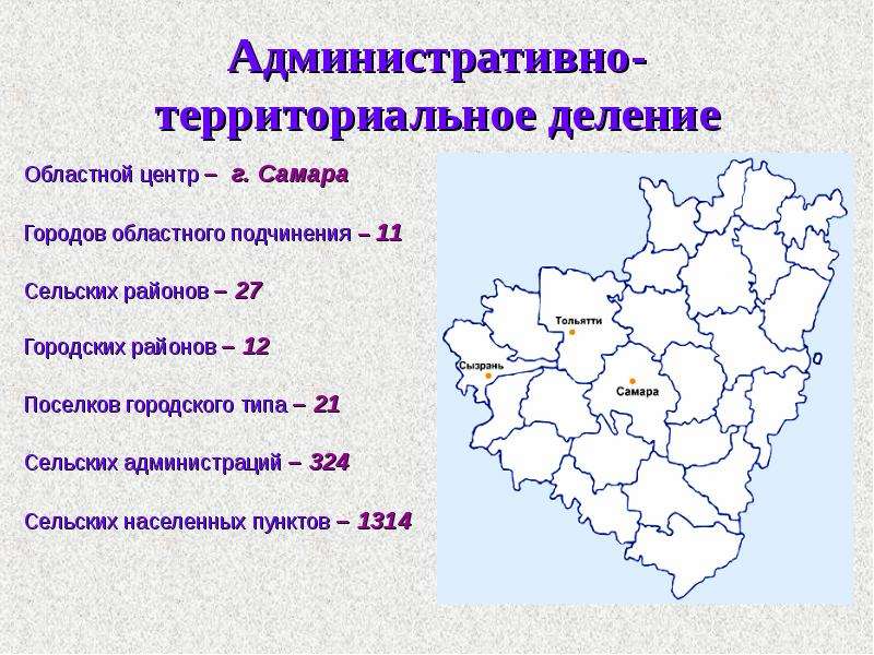 Карта административного деления