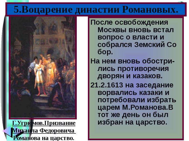 Год установления новой династии романовых. Семибоярщина,воцарение династии Романовых. Воцарении династии Романовых 1613 г. Освобождение Москвы воцарение Романовых. ) Первое и второе ополчение. Воцарение династии Романовых..