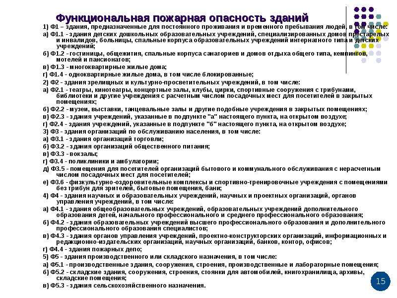 Конструктивная пожарная опасность здания. Классы функциональной пожарной опасности таблица. Здания класса функциональной пожарной опасности ф1.1. Ф5 класс функциональной пожарной опасности. Класс функциональной пожарной опасности здания ф1.3.