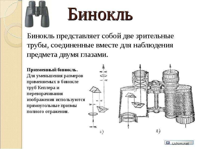 Бинокль презентация по физике