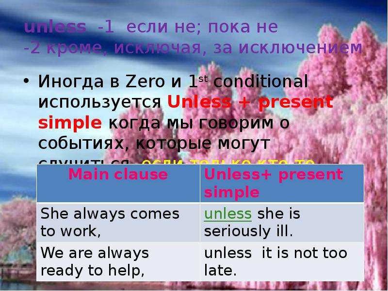 Презентация по английскому языку conditionals