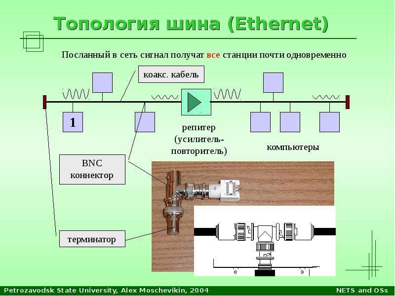 Сеть сигнал. Терминатор в топологии шина. Топология сети Ethernet. Ethernet топология шина. Ethernet шина схема.