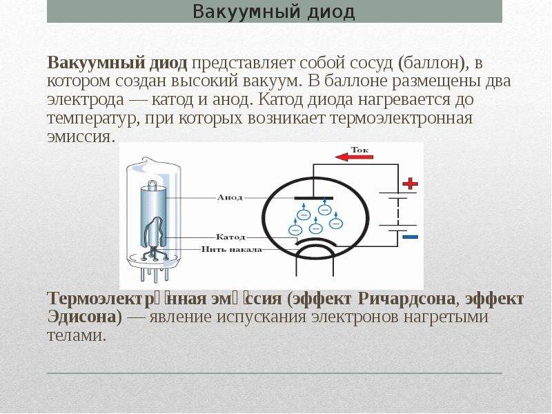 Вакуумный диод картинка