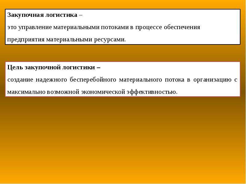 Закупочная логистика. Задачи закупочной логистики. Основные цели закупочной логистики.