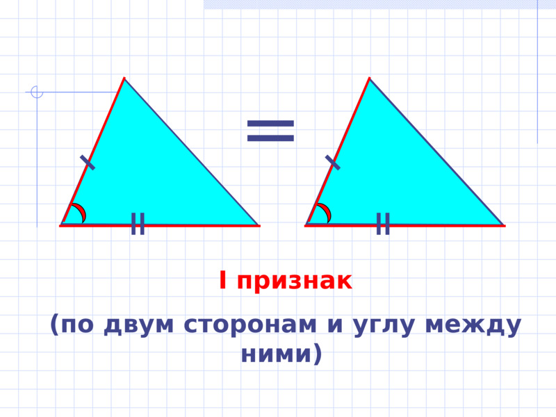 Признаки равенства треугольников, слайд №2