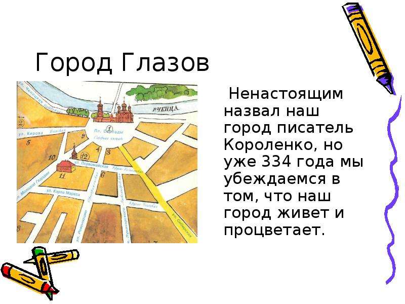 Проект о городе глазове