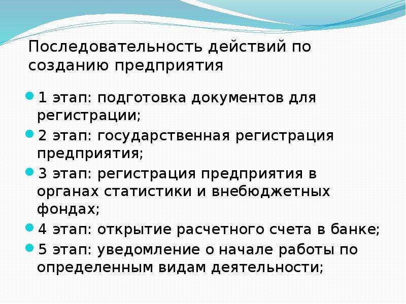 Открытие предприятия презентация