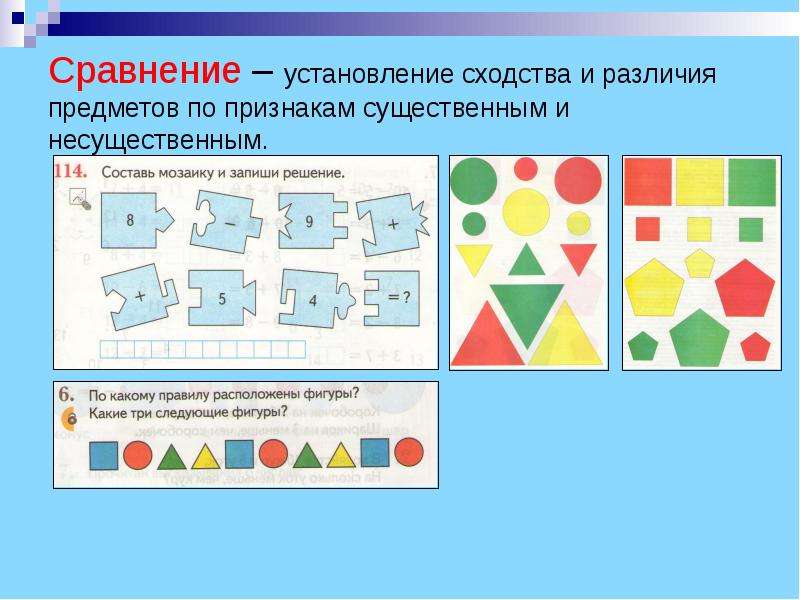 Сходства и различия картинки для презентации