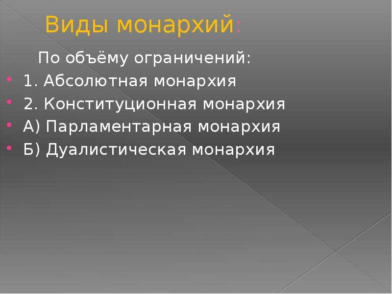 Дуалистическая монархия характерные черты