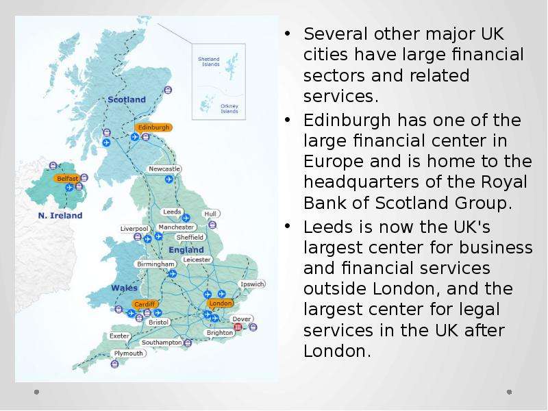 The largest cities of the uk