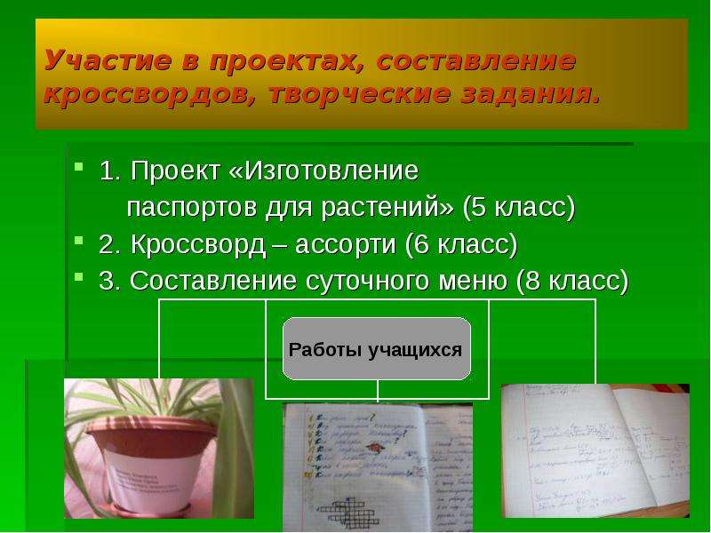 Паспорт растения 6 класс по биологии образец