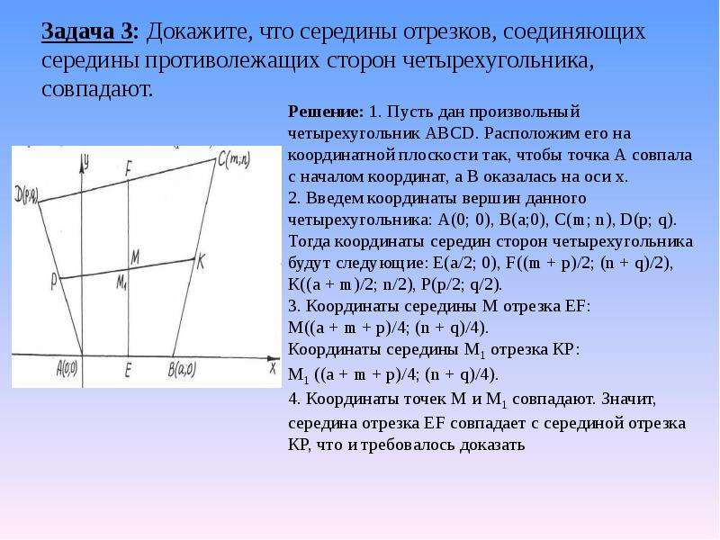 Координатный метод в решении задач на плоскости   Белобородова Н. Е., учитель математики МАОУ «СОШ №2», слайд №5