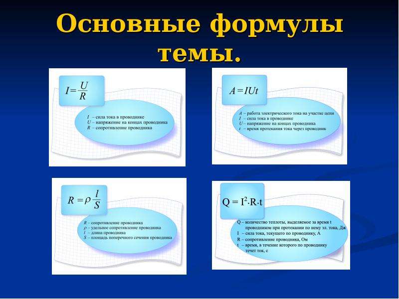 Электрический ток формула. Основные формулы электрического тока. Формулы по электрическому току. Формулы по теме электричество. Электрический ок формулы.