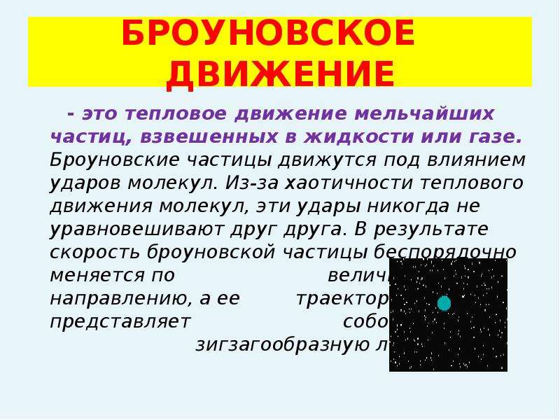 Проект броуновское движение