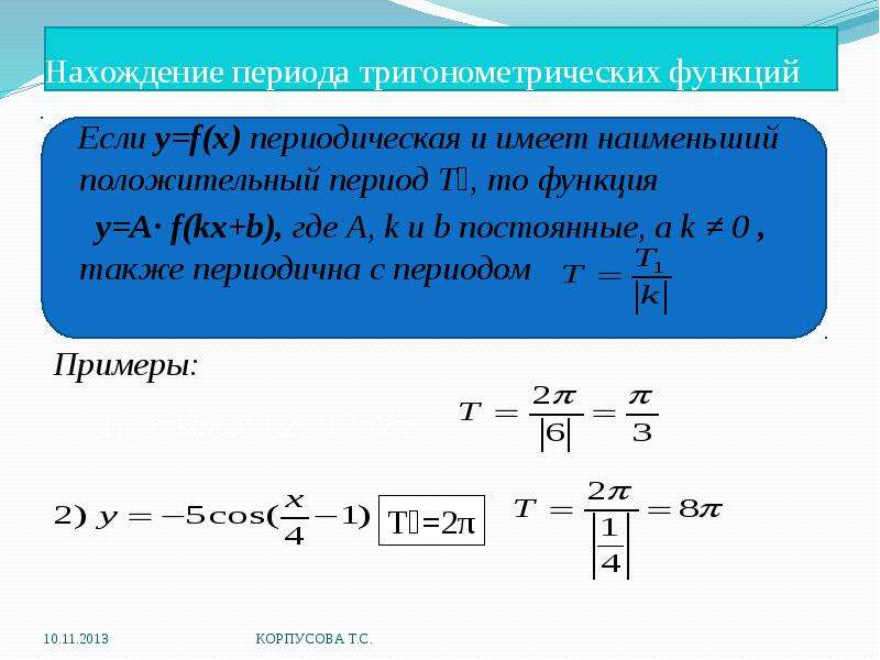 Период функции f x