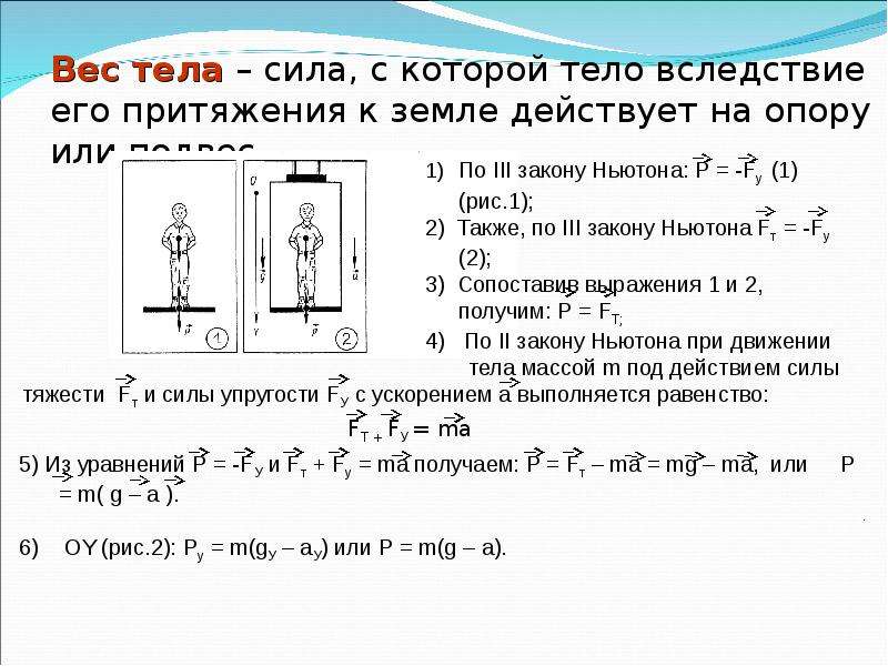 Масса тела стали. Вес тела Невесомость формула. Вес тела физика 10 класс. Опорный конспект вес тела Невесомость 7 класс. Вес тела Невесомость перегрузки.