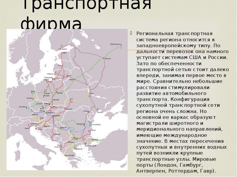 Каковы место роль зарубежной европы в мире. Транспортная система региона. Транспортная система России. Региональная транспортная система это. Транспортная система Западной Европы.