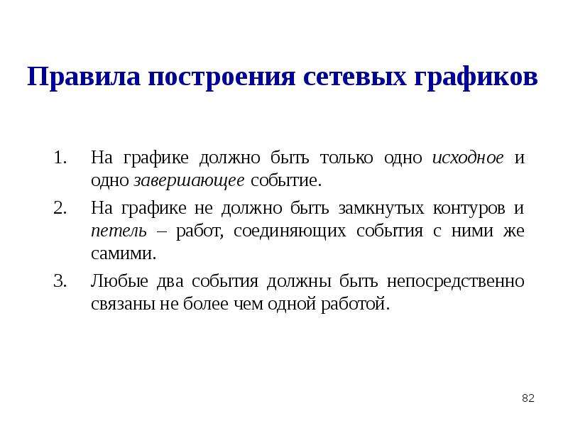 Завершающее событие. Все должно быть по графику. Описание Графика что в нем должно быть.