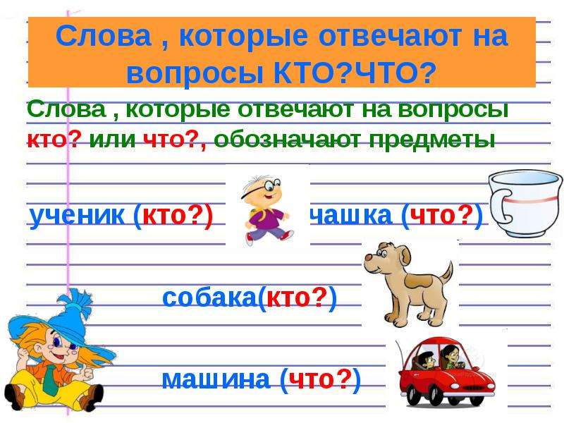 Русский язык 1 класс презентация что могут называть слова 1 класс