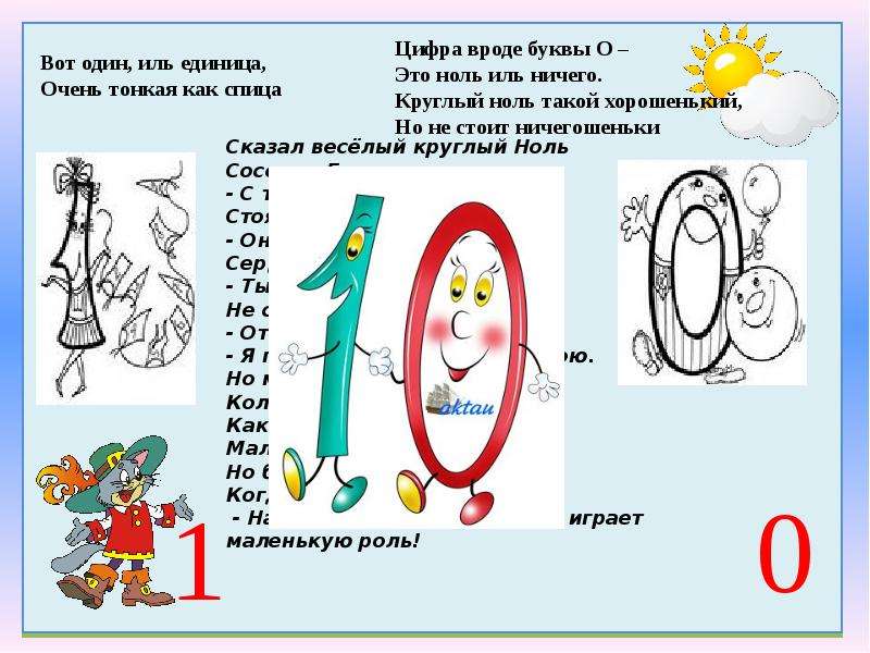 Математические сказки 3 класс проект про ноль и единицу 3 класс