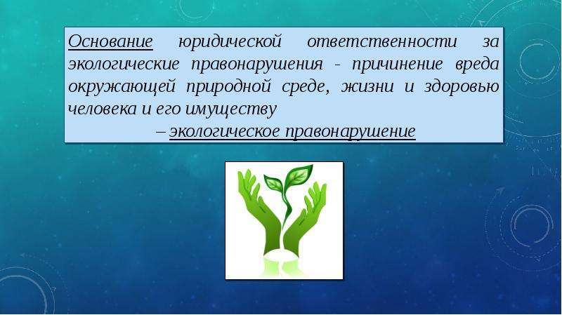 Уголовная ответственность за экологические правонарушения. Основания освобождения от эколого-правовой ответственности. Экологическая ответственность. Сущность экологических правонарушений. Эколого-правовая ответственность за экологические правонарушения.