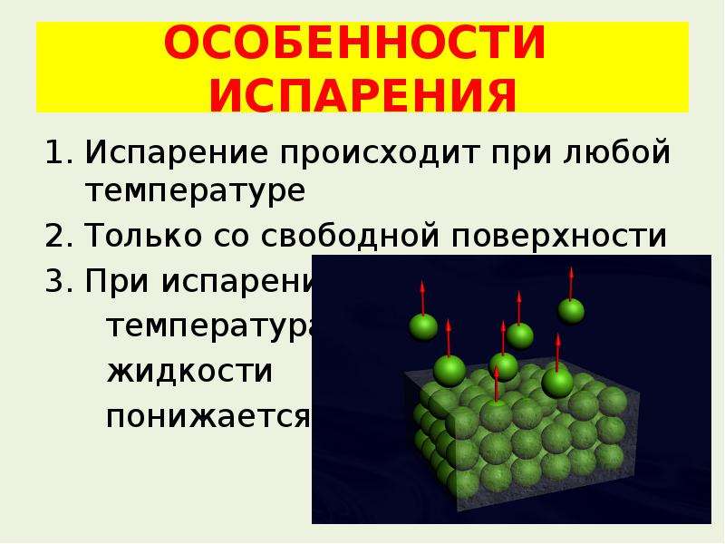 При испарении температура жидкости. Взаимные превращения жидкостей и газов парообразование. Испарение жидкости происходит при любой температуре. Взаимное превращение жидкостей и газов презентация. Испарение при любой температуре.