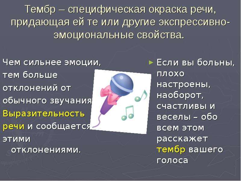 Оттенки экспрессивно эмоциональной окраски. Тембр. Тембр речи. Специфическая окраска звука это. Эмоционально экспрессивные оттенки речи.