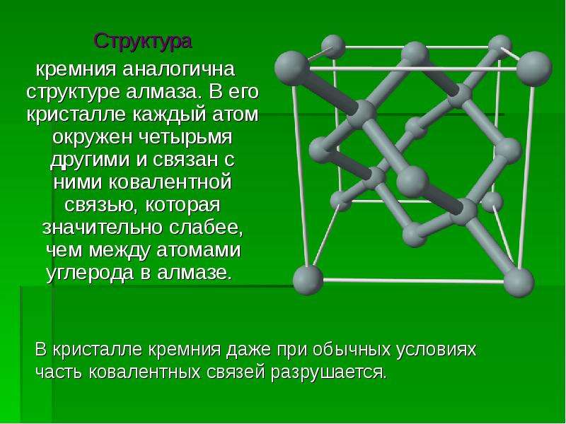 Электронная схема кремния