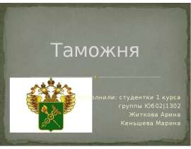 Презентация Таможня