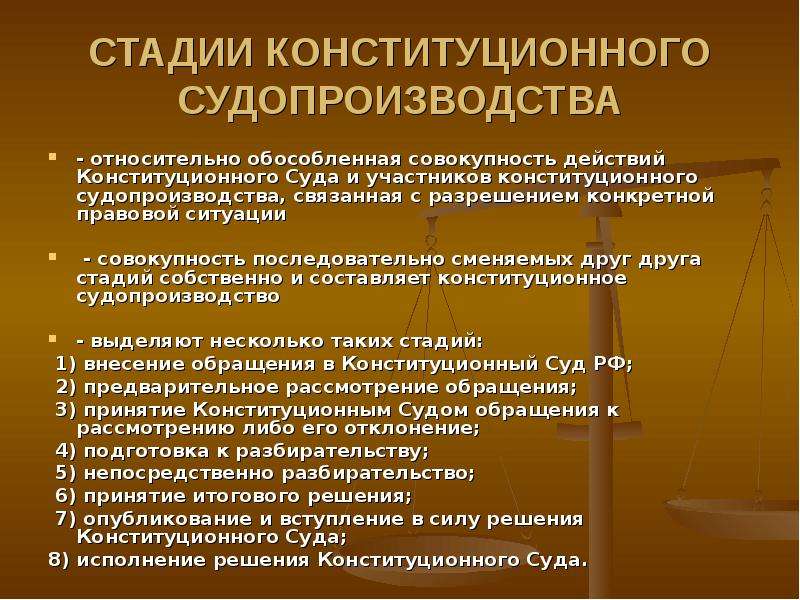 Конституционное судопроизводство презентация 10 кл